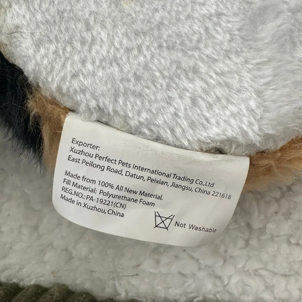 Perfect Petzzz Realistic Breathing Calico Cat Plush Toy with Bed and Certificate